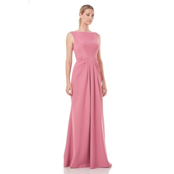 NWT Kay Unger Sansa Stretch-Crepe Gown Size 8 $318 - Picture 3 of 10